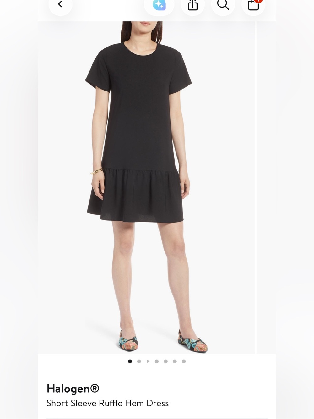 Women’s Halogen mini dress Black- Large